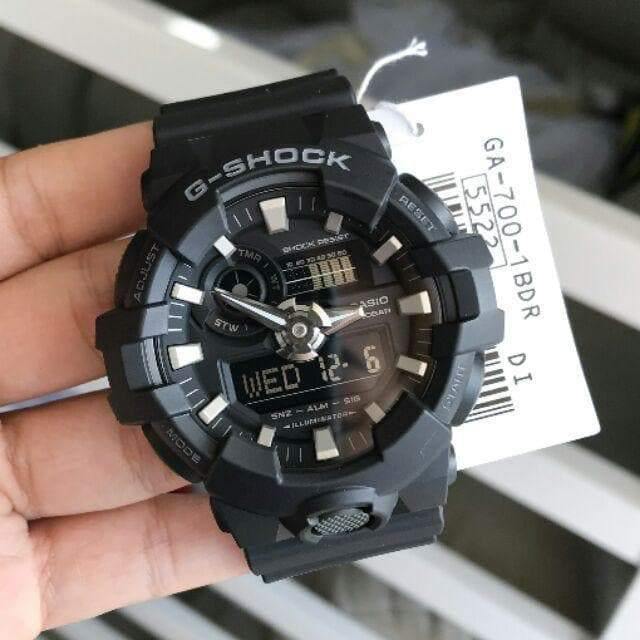 Casio G-Shock Standard Analog-Digital Black Watch GA700-1BDR - Prestige