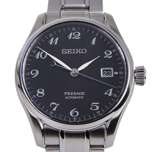 Seiko Japan Made Presage Karesansui Black Men's Stainless Steel Watch SPB065J1 - Prestige