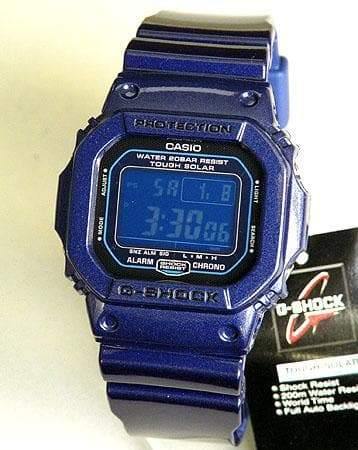Casio G-Shock Tough Solar Digital Crazy Colors Metallic Blue Watch G5600CC-2DR - Prestige