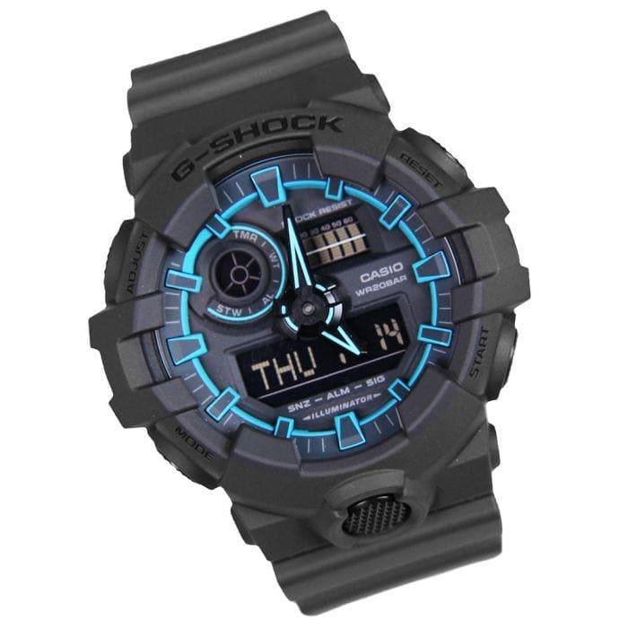 Casio G-Shock Special Color Model Black x Neon Blue Watch Tron GA700SE-1A2DR - Prestige