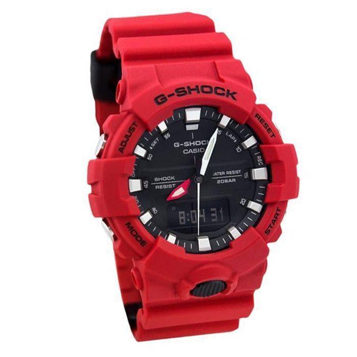 Casio G-Shock Anadigi Red x Black x Grey Accents Last Dance Watch GA800-4ADR - Prestige