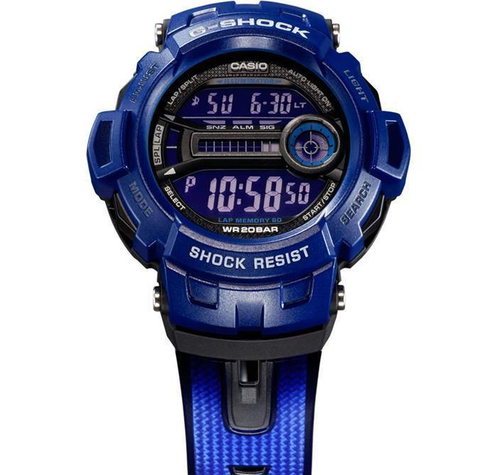 Casio G-Shock Standard Analog-Digital Power Ranger Blue Watch GD200-2DR ...