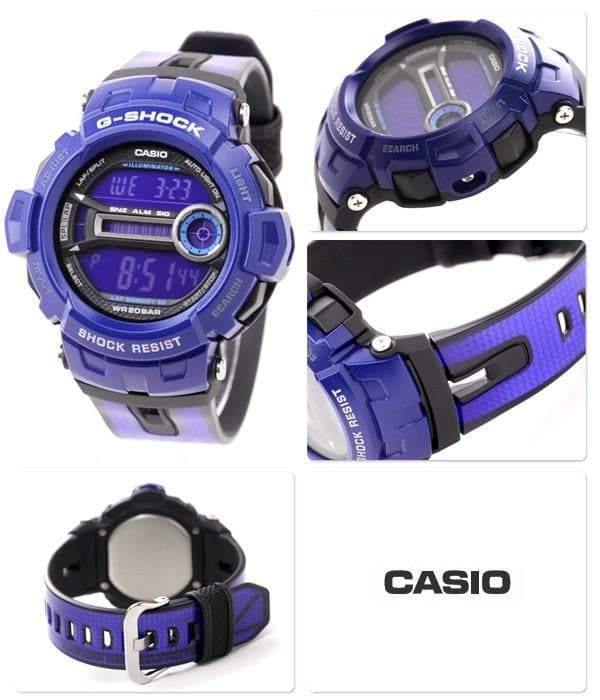 Casio G-Shock Standard Analog-Digital Power Ranger Blue Watch GD200-2DR ...