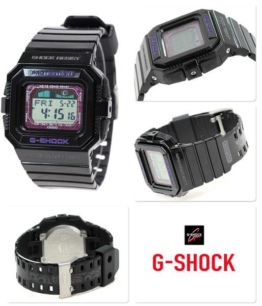 Casio G-Shock G-LIDE Series Digital Black x Purple Accents Watch GLX5500-1DR - Prestige