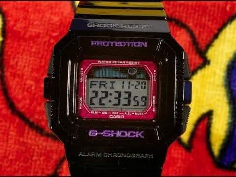 Casio G-Shock G-LIDE Series Digital Black x Purple Accents Watch GLX5500-1DR - Prestige