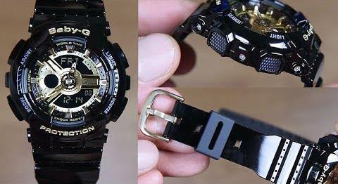 Casio Baby-G BA110 Black & Gold Series Analog-Digital Black x Gold Dial Watch BA110-1ASDR - Prestige