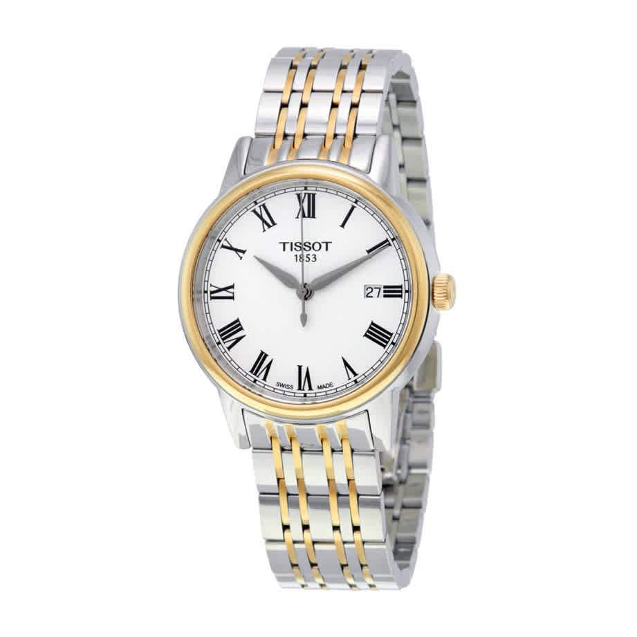 Tissot Swiss Made T-Classic Carson 2 Tone Gold Plated Men's Watch T0854102201300 - Prestige