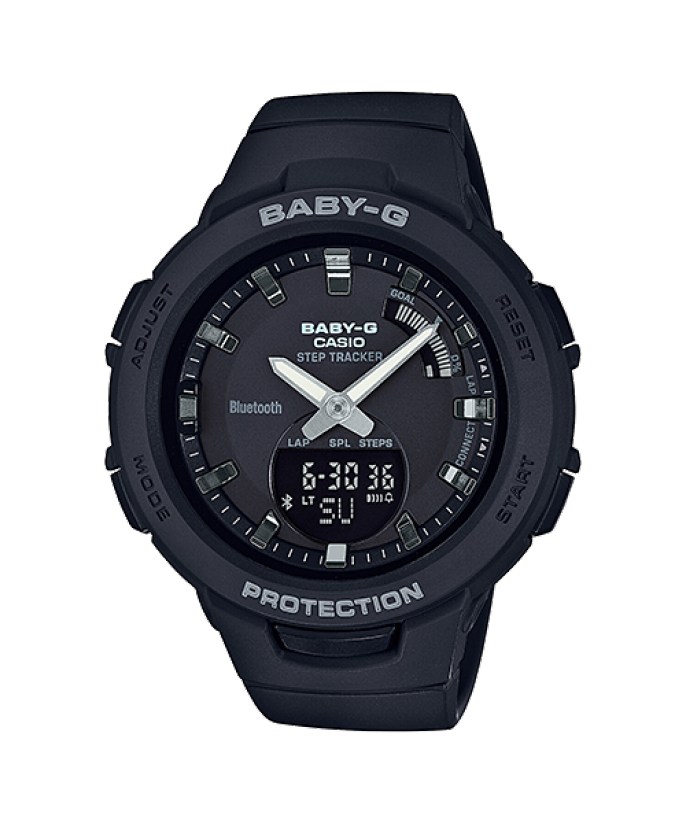 Casio Baby-G G’Squad Mobile Link Bluetooth Analog-Digital Black Watch BSAB100-1ADR - Prestige
