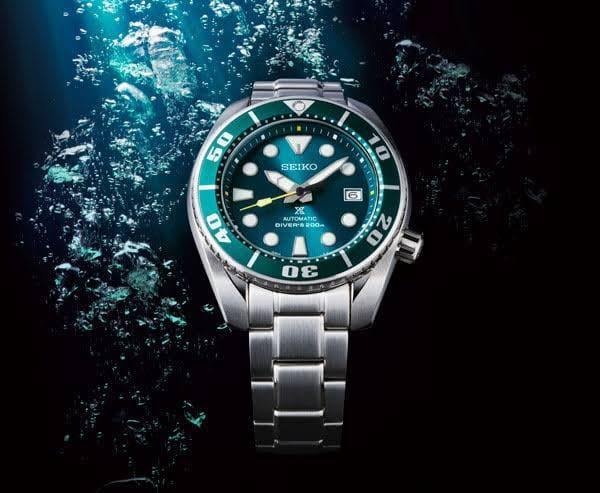 Seiko JDM Japan MADE Green Hulk Sumo Diver's Men's Stainless Steel Watch SZSC004 - Prestige