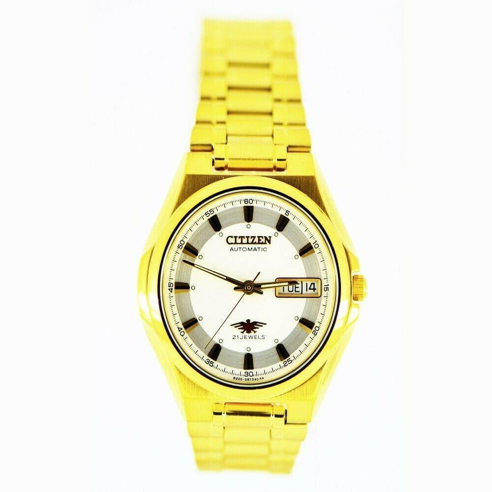 Citizen Classic Automatic Men's Gold Stainless Strap Watch NH3732-50B - Prestige