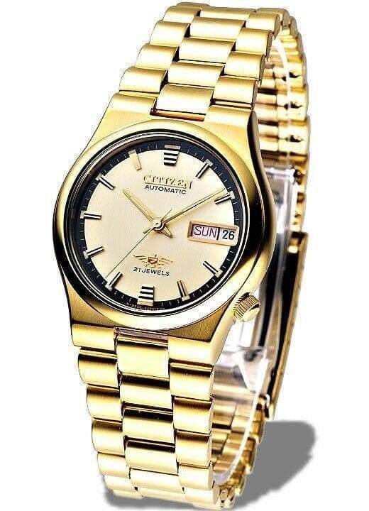 Citizen Classic Automatic Men's Gold Stainless Strap Watch NH3742-56R - Prestige