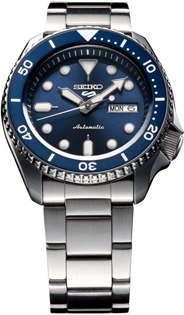 Seiko 5 Sports 100M Automatic Men's Watch Blue Bezel Dial SRPD51K1 - Prestige