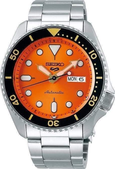 Seiko 5 Sports 100M Automatic Men's Watch Orange Dial SRPD59K1 - Prestige
