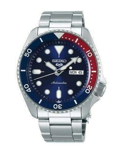 Seiko 5 Sports 100M Automatic Men's Watch Pepsi Bezel Blue Dial SRPD53K1 - Prestige