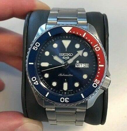 Seiko 5 Sports 100M Automatic Men's Watch Pepsi Bezel Blue Dial SRPD53K1 - Prestige