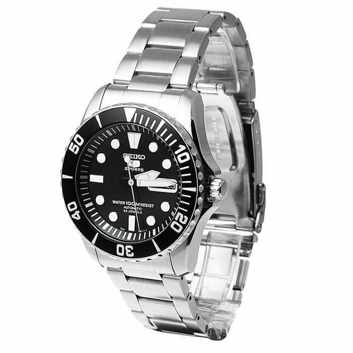Seiko 5 Sports Black Sea Urchin Automatic Men's Watch SNZF17K1 - Prestige