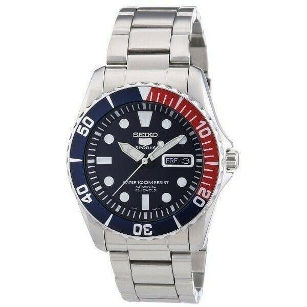 Seiko 5 Sports Pepsi Sea Urchin Automatic Men's Watch SNZF15K1 - Prestige