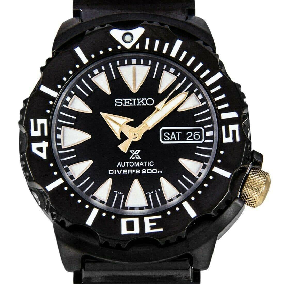 Seiko Black Monster Gen 2 200M Diver's Men's Watch SRP583K1 - Prestige