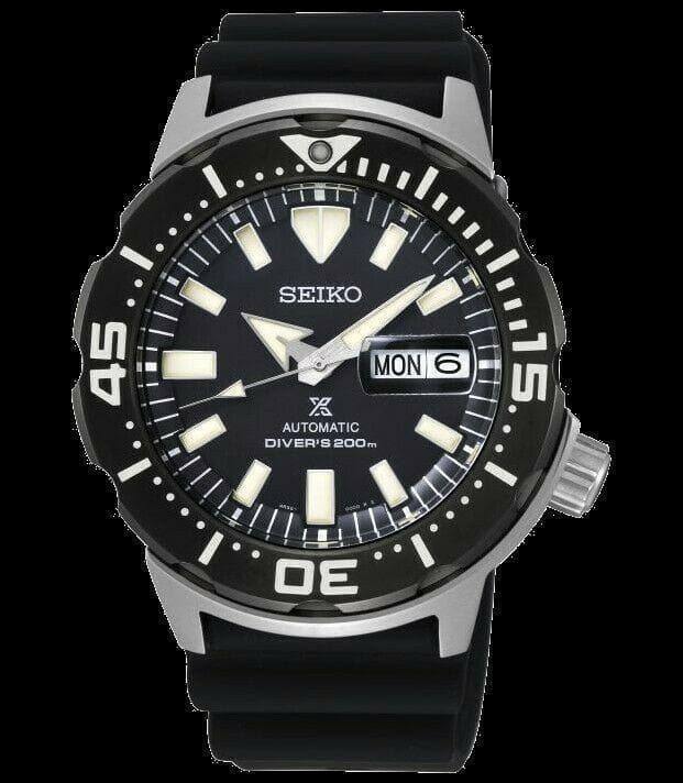 Seiko Black Monster Gen 4 Diver's 200M Men's Rubber Strap Watch SRPD27K1 - Prestige