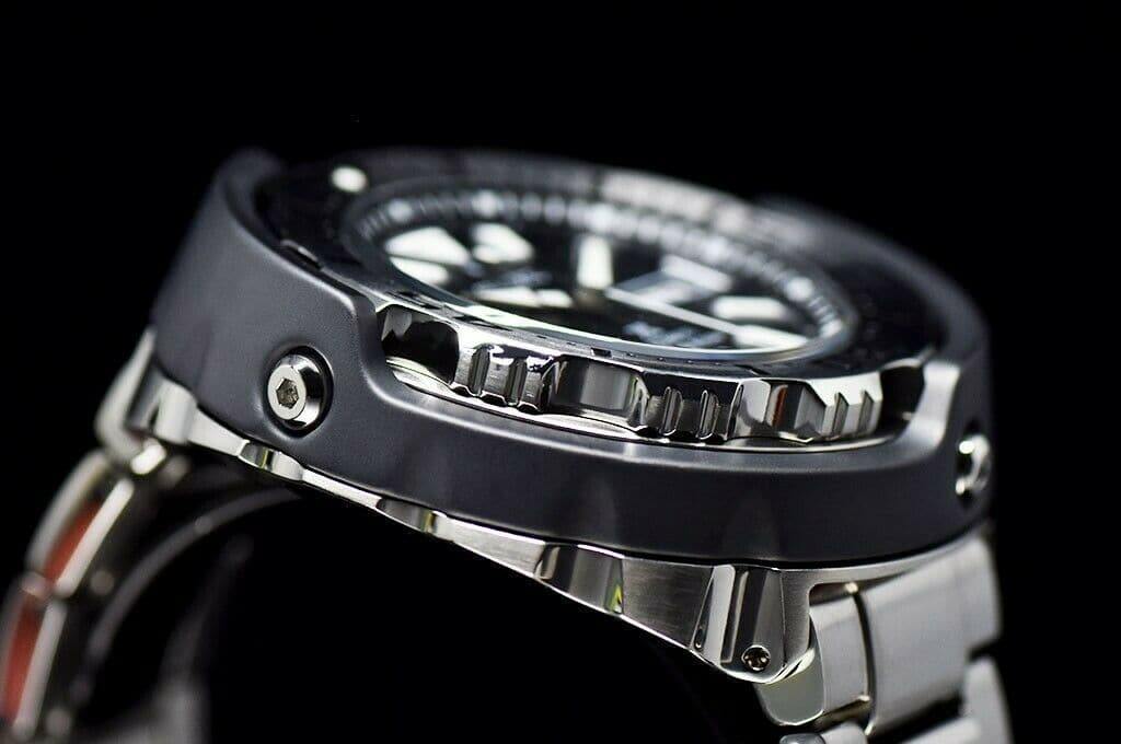 Seiko Japan Made Black Ceramic Shroud Tuna 200M Diver's Men's Watch SRPA79J1 - Prestige