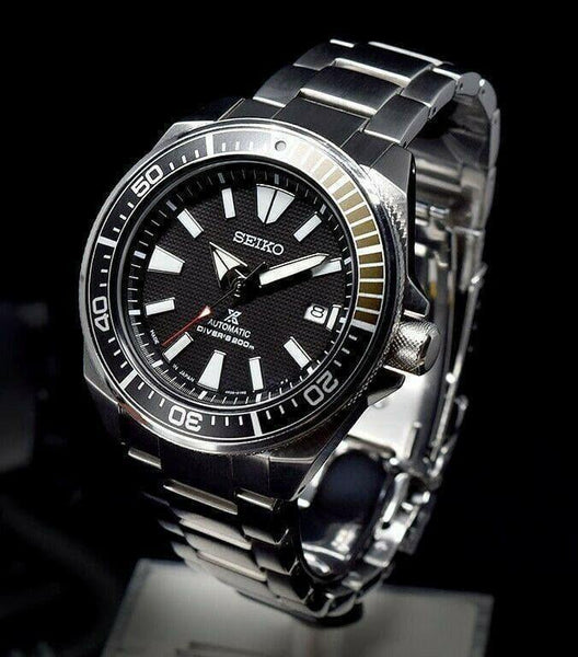 Seiko Japan Made Black Samurai 200M Diver s Men s Watch