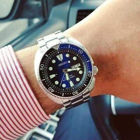 Seiko Japan Made Deep Blue Batman Turtle Diver's Men's Watch SRPC25J1 Roman Date Wheel - Prestige