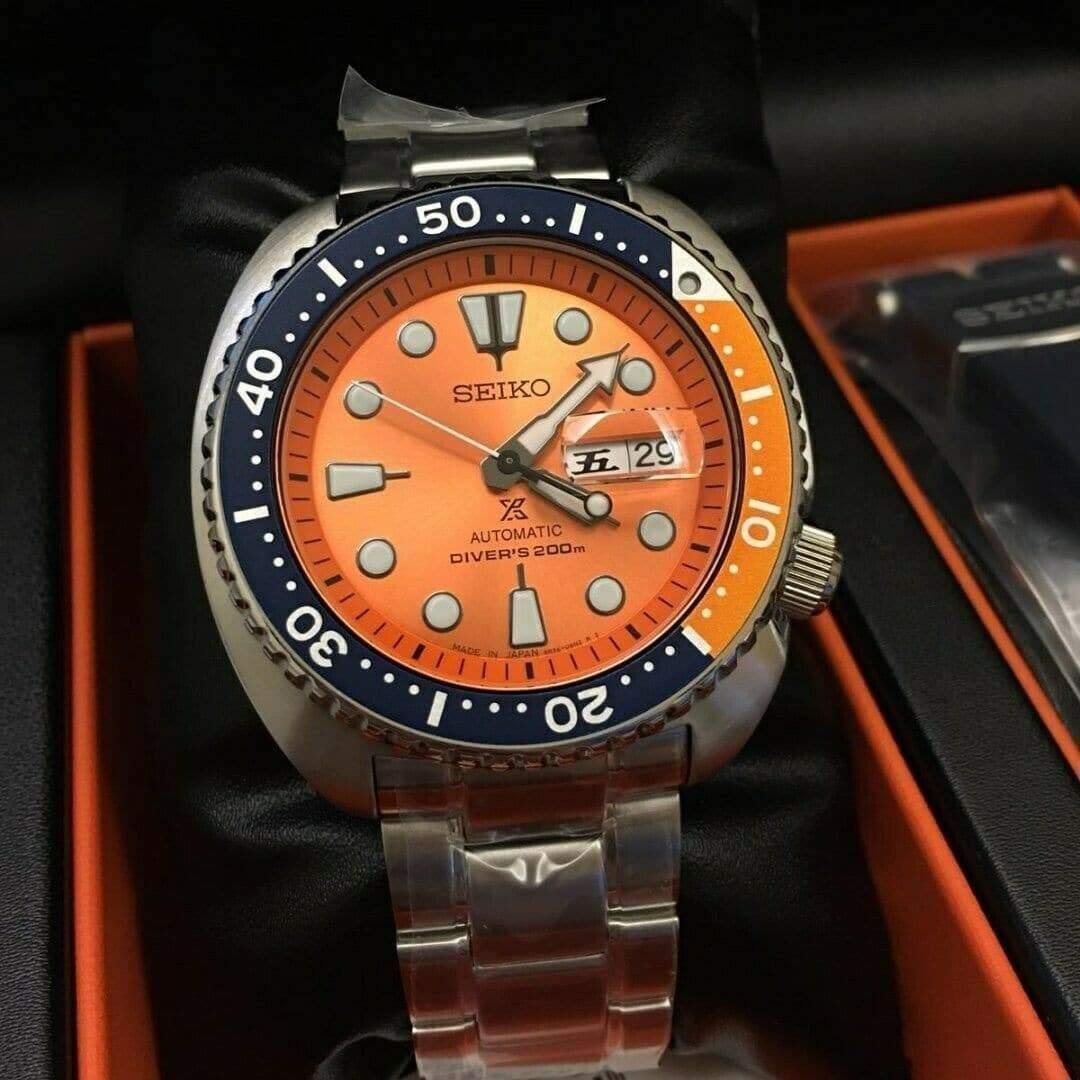 Seiko Japan Made Limited Edition Nemo Orange Turtle 200M Men's Watch SRPC95J1 - Prestige