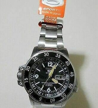 Seiko Japan Made Map Meter Black Atlas/Land Shark 200M Men's Watch SKZ211J1 - Prestige