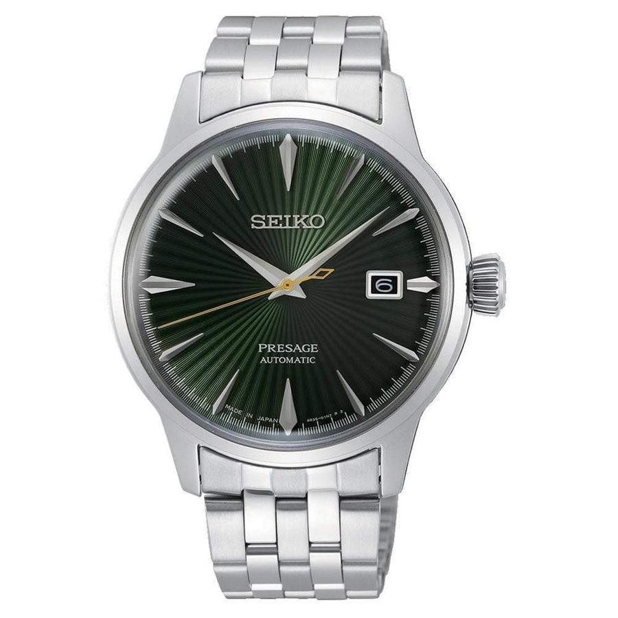 Seiko Japan Made Presage Cocktail Mockingbird Men's Stainless Steel Watch SRPE15J1 - Prestige