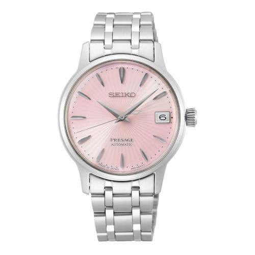 Seiko Japan Made Presage Cocktail Pink Ladies' Stainless Steel Watch SRP839J1 - Prestige