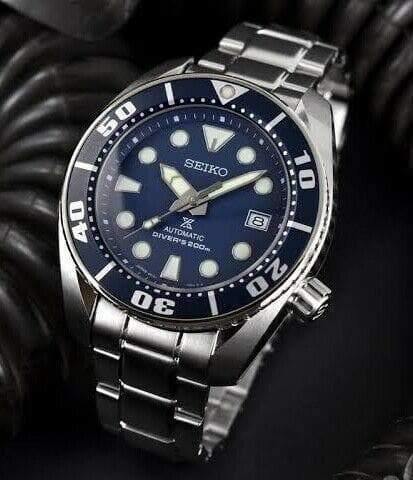 Seiko JDM Blumo Blue Sumo Men's Stainless Steel Watch SBDC033 - Prestige