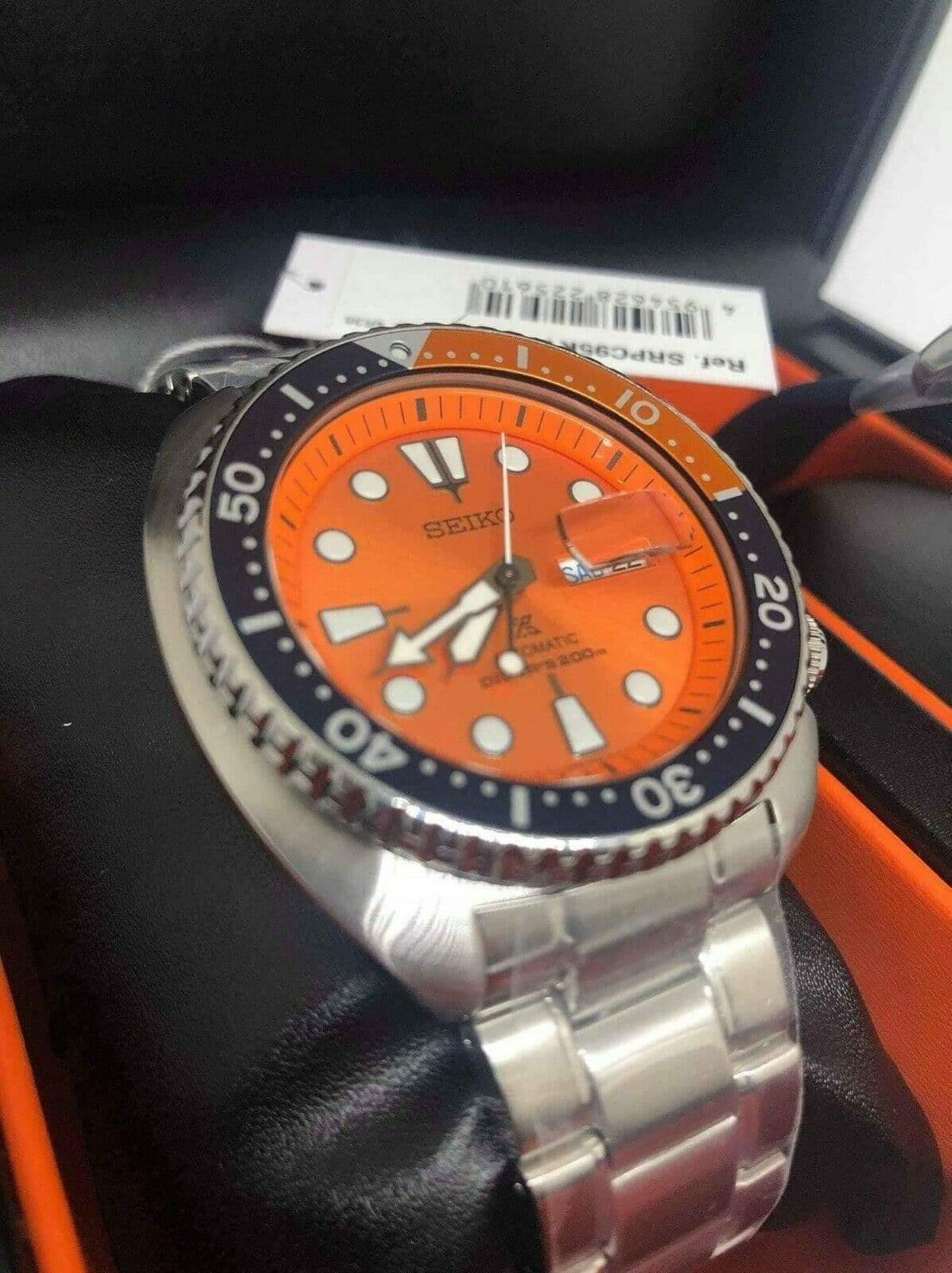 Seiko Limited Edition Nemo Orange Turtle 200M Men's Watch SRPC95K1 - Prestige