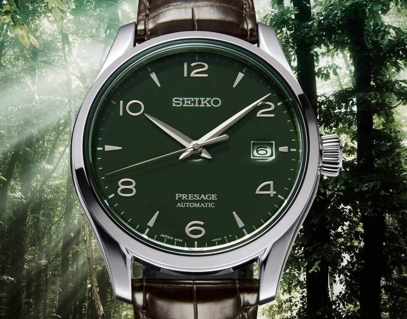 Seiko Limited Edition Presage Men's Watch Green Enamel Dial Men's Watch SPB111J1 - Prestige