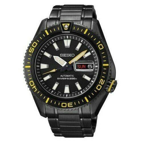 Seiko Men's "Stargate II" Ion Black PVD Plated Stainless Steel Watch SRP499K1 - Prestige