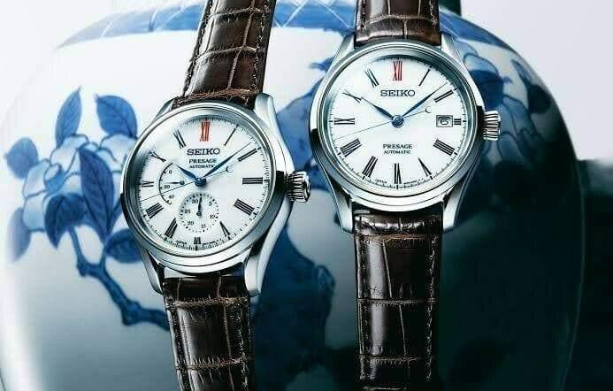 Seiko Presage Arita White Porcelain Dial Watches SPB093J1 + SPB095J1 Set - Prestige