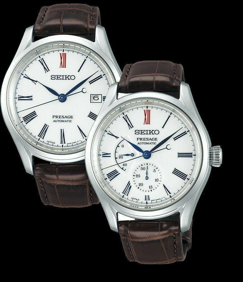 Seiko Presage Arita White Porcelain Dial Watches SPB093J1 + SPB095J1 Set - Prestige