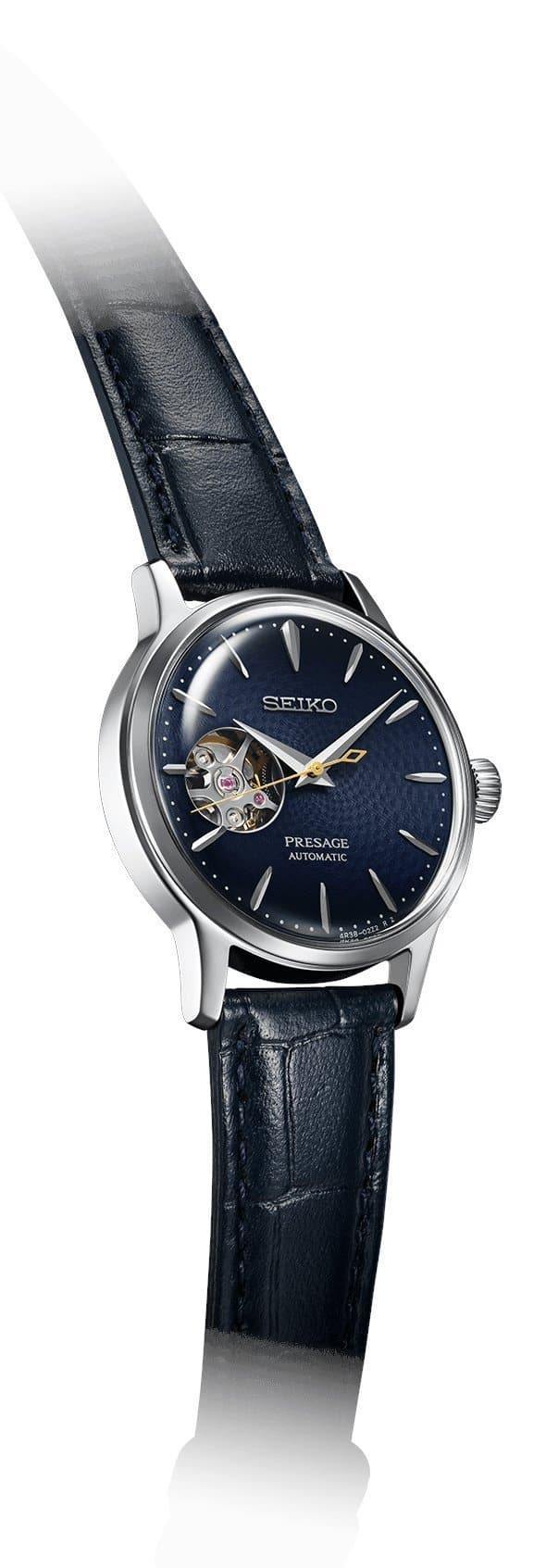 Seiko Presage Blue Moon Open Heart Couple's Watch Set SSA405J1 + SSA785J1 - Prestige
