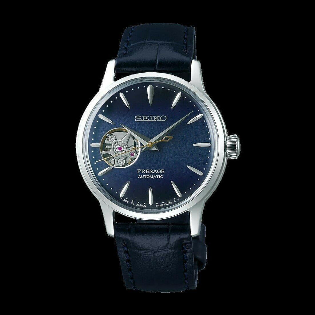 Seiko Presage Cocktail Time Blue Moon Open Heart Ladies' Watch SSA785J1 - Prestige