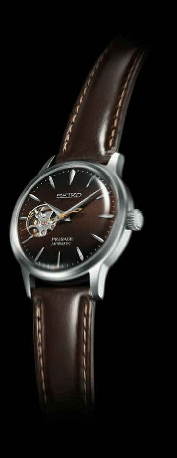 seiko presage cocktail time stinger open heart ssa783j1