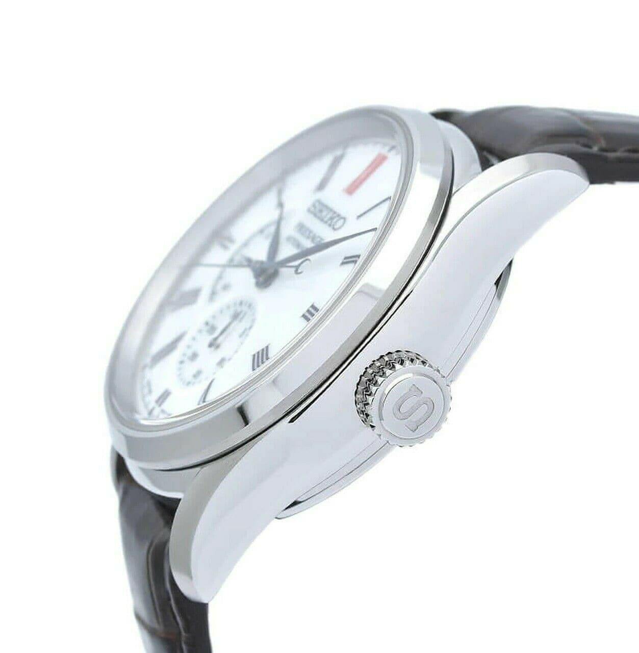 Seiko Presage Power Reserve Ind Arita Porcelain Dial White Men's Watch SPB093J1 - Prestige