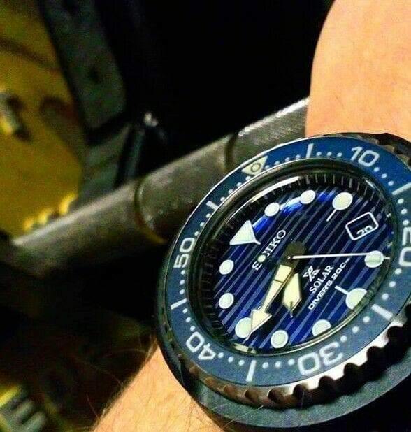 Seiko Save The Ocean Solar Tuna Blue Dial Watch SNE518P1 - Prestige