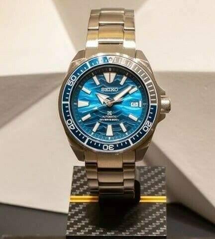 Seiko SE Save the Ocean Great White Shark Samurai Diver's Men's Watch SRPD23K1 - Prestige