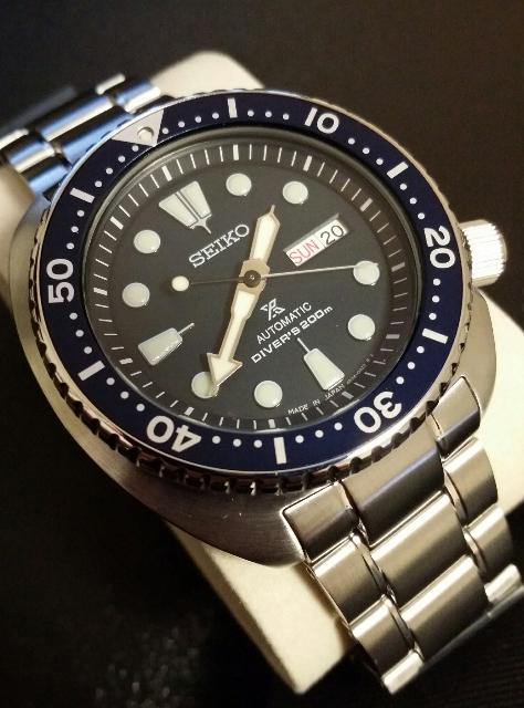Seiko Japan Made Blue Turtle Prospex Diver's Men's Stainless Steel Strap Watch SRP773J1 - Prestige