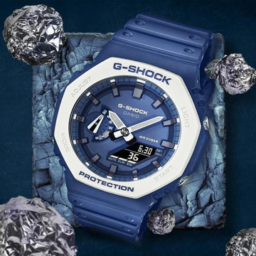 Casio navy outlet blue