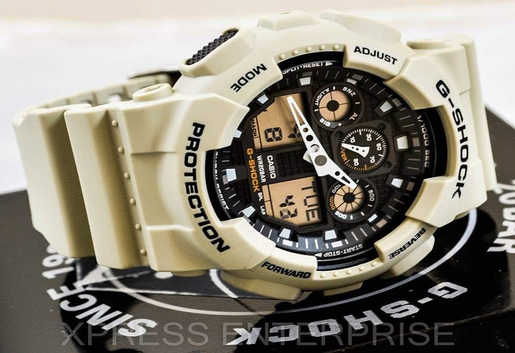 Casio G-Shock Military Standard Series Anadigi Desert M1 Abrams Watch GA100SD-8ADR - Prestige