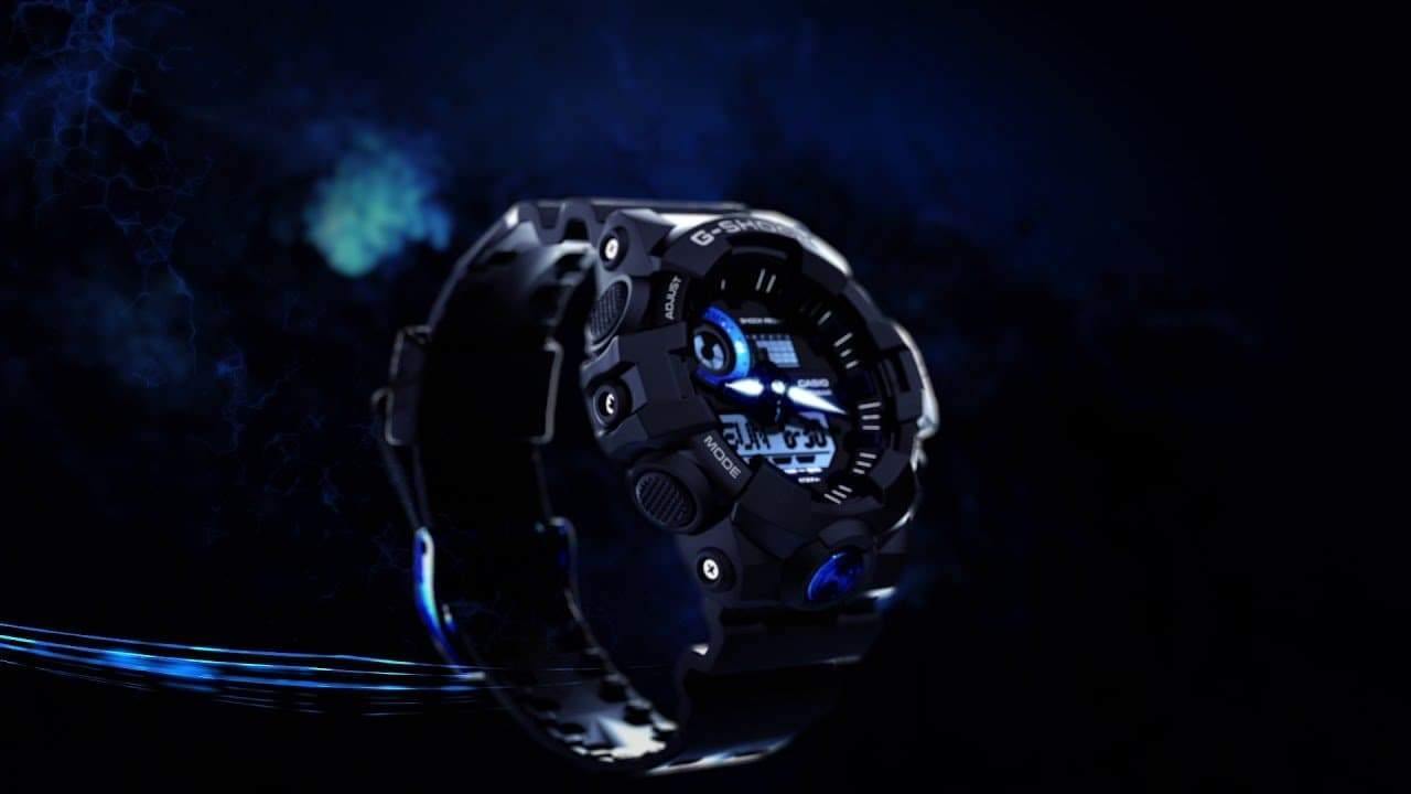 Casio G-Shock Analog-Digital Black x Metallic Blue Accents Watch GA710B-1A2DR - Prestige