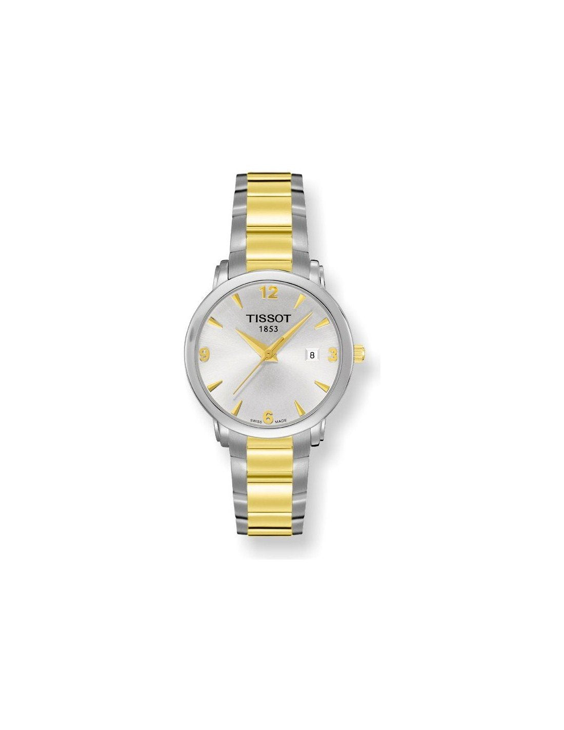 Tissot Swiss Made T-Classic Everytime 2 Tone Gold Plated Ladies' Watch T0572102203700 - Prestige