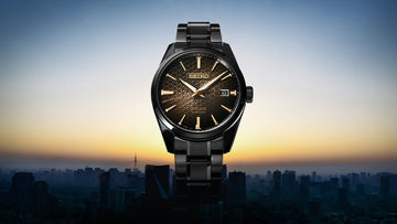 Seiko Japan Made Presage Sharp Edged Series LE 140th Anniv Black