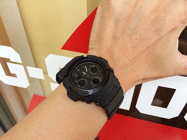 Casio G-Shock Black Stealth Series Analog-Digital All Black Watch AW591BB-1ADR - Prestige