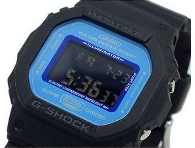 Casio G-Shock Digital Blue Marvel Sky Blue Dial Black Watch DW5600SN-1DR - Prestige